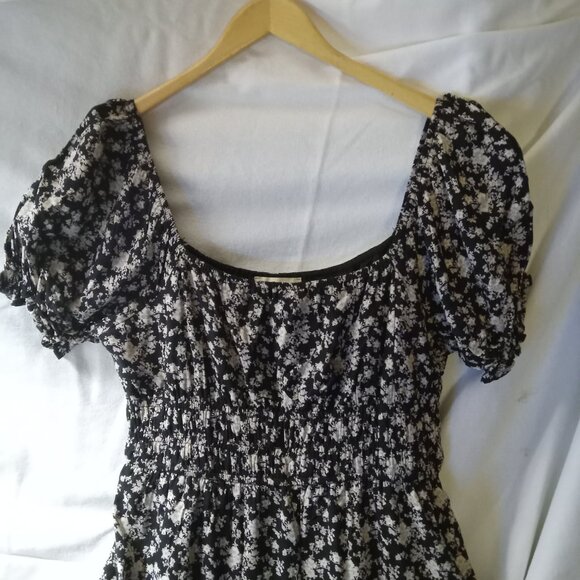Altar'd State Short Sleeve Floral BoHo Mini Dress, Size L - Picture 2 of 4
